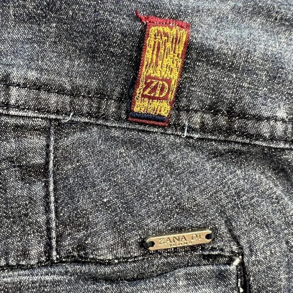 Y2K Zana Di‎ Jrs 9 Bermuda Shorts Low Rise Blue Denim Sailor Long Street Grunge